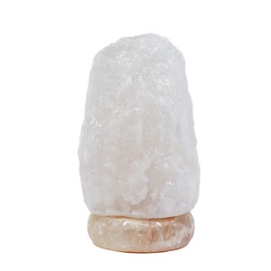 WHITE Natural Himalayan Salt Lamp UL Approved Dimmer Cord - Etsy
