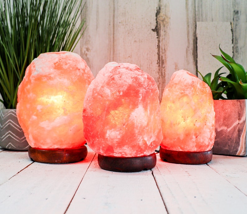 Natural Himalayan Salt Lamp - UL Approved Dimmer Cord 