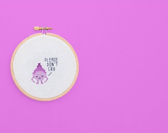 Sad Little Onion | A cross stitch pattern PDF (instant download)