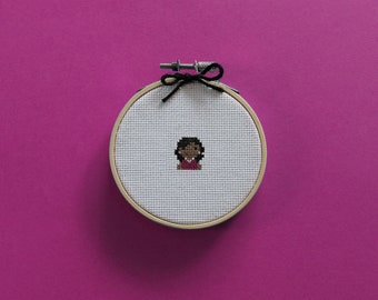 Tiny Michelle Obama | A cross stitch pattern PDF (instant download)