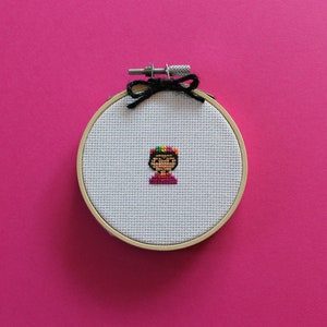 Tiny Frida A cross stitch pattern PDF instant download image 1