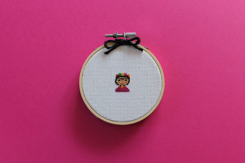 Tiny Frida A cross stitch pattern PDF instant download image 1