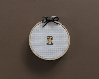 Tiny Amelia Earhart | A cross stitch pattern PDF (instant download)