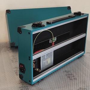 Portable eurorack case 6u 104 hp powered chosable color