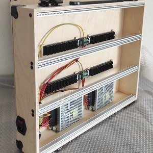 Eurorack case 9u 104 hp portable powered