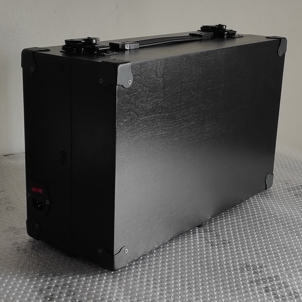 Portable eurorack case 6u unpowered black 104 hp