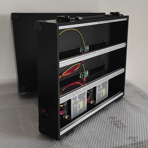 Valise Eurorack 9u 88 hp portable alimentée noir