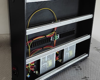 ユーロラック ケース 9u 104 hp ポータブル電源付き ブラック