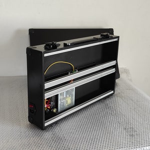 Portable eurorack case 7u powered 104 hp black
