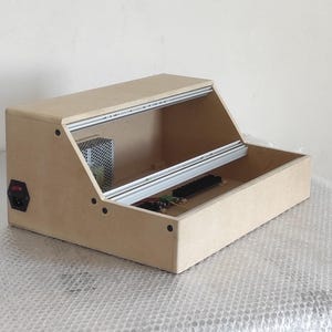 EURORACK case powered 6U inclined natural