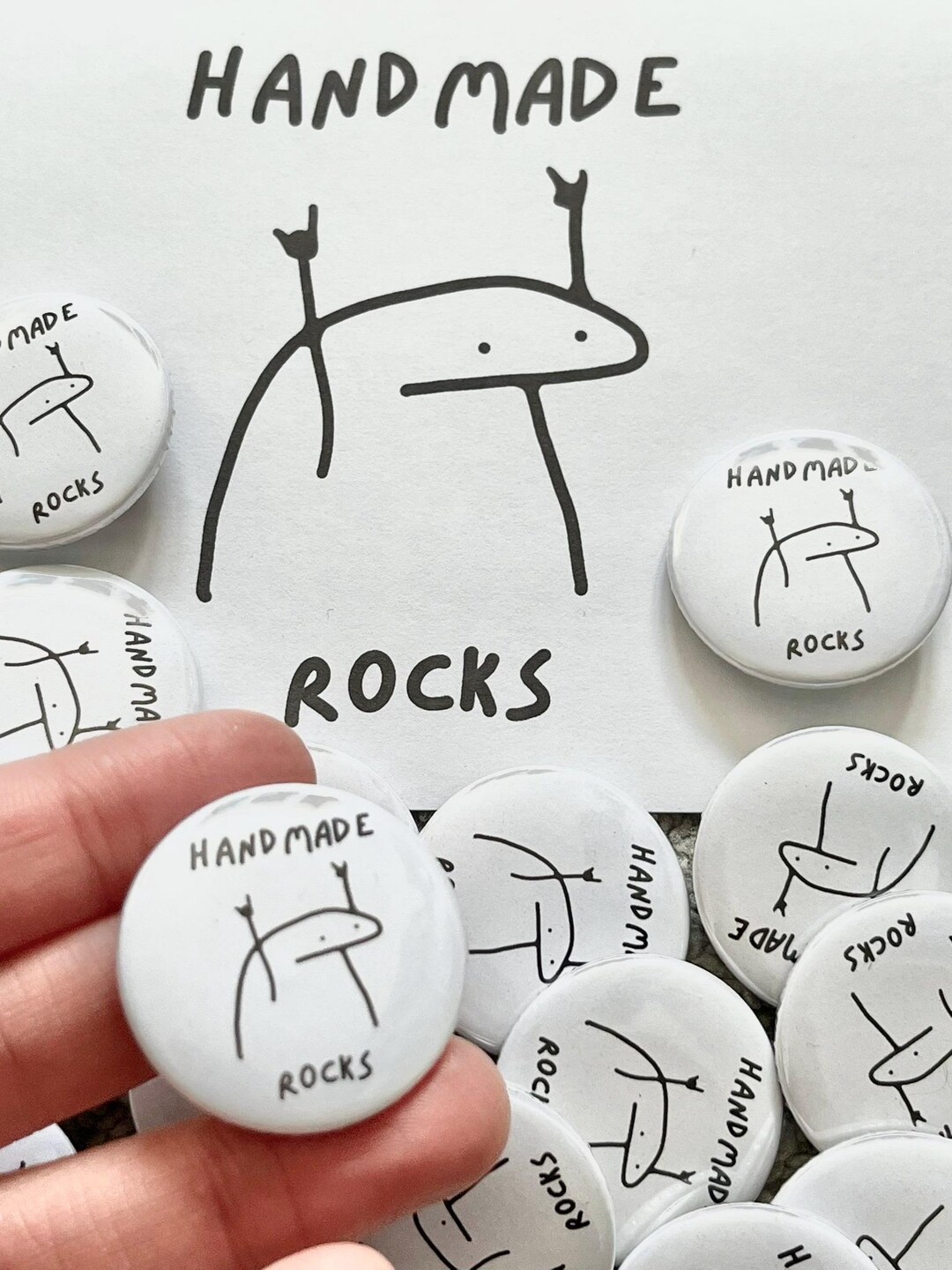 Handmade Rocks, Cool Badge, Handmade is the Best, Say It With Handmade ...