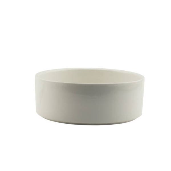 7" Blank (White) Ceramic Pet Bowls for Sublimation