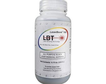 LaserBond 100 Black Laser Marking Material, All-Purpose Permanent Ink (250g)