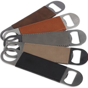 Faux Leather Bottle Opener for Engraving