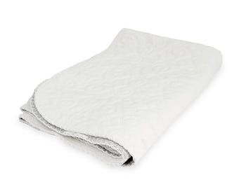 Sublimation Baby Blanket Blank Quilt– Custom Name Baby Blanket for Newborns and More White Sublimation Blank Quilts 30" x 40"