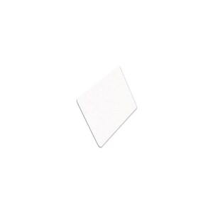 May include: A blank white plastic card.