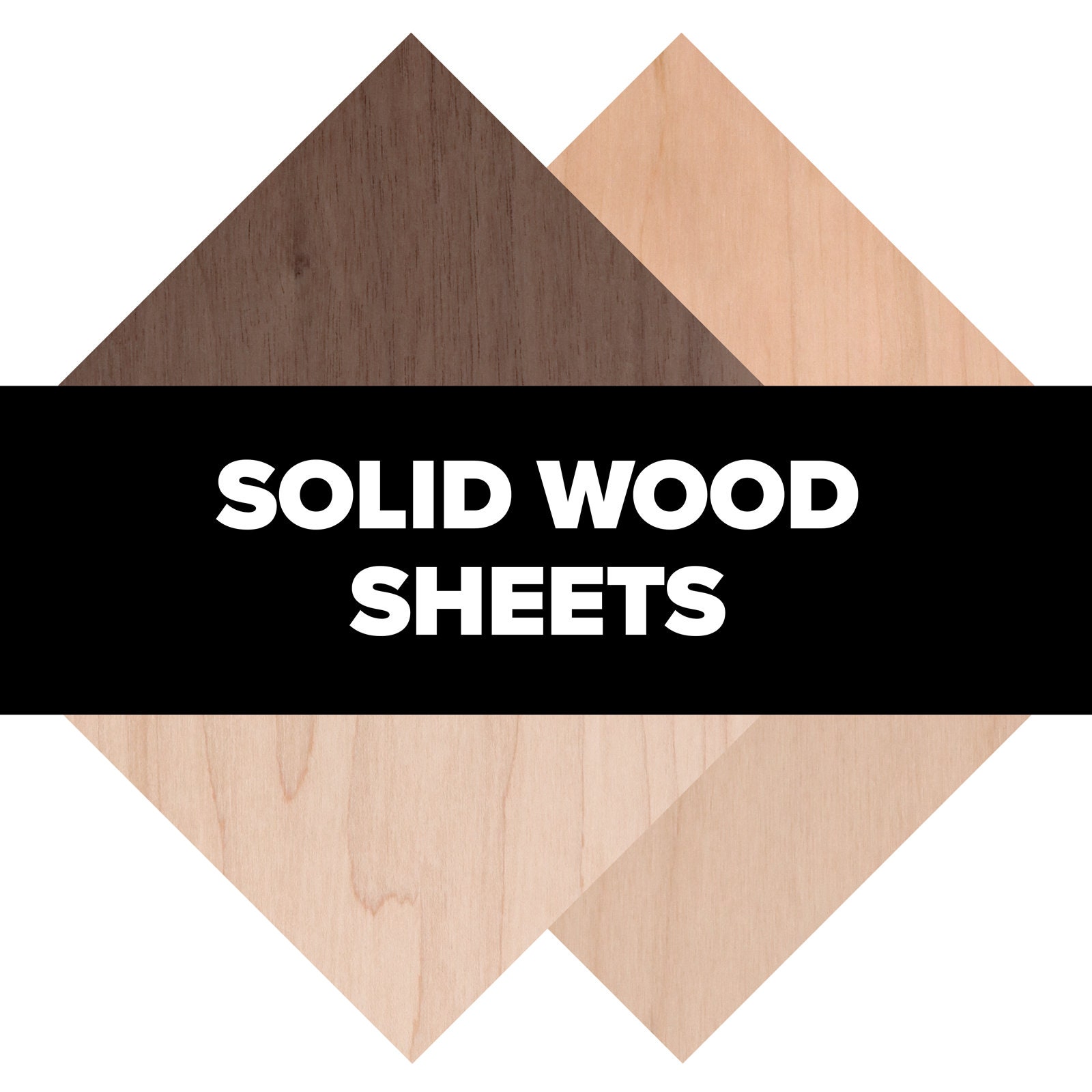 Solid Walnut Wood Sheet Plank Thin 1/32 X 3 X 12 Long Veneer