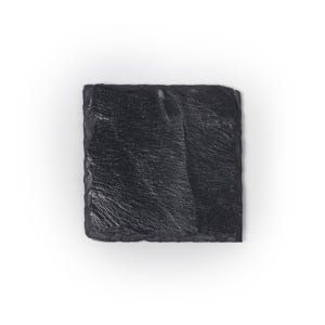 Slate Coaster Blanks for Laser Engraving or UV Printing. 3.94 Inch Black Stone Bulk Coasters Natural Stone Drink Coaster Round or Square Square (1)