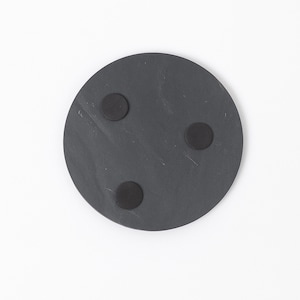 Slate Coaster Blanks for Laser Engraving or UV Printing. 3.94 Inch Black Stone Bulk Coasters Natural Stone Drink Coaster Round or Square image 5