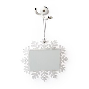 5.51&quot; Large Snowflake Ornament for Sublimation- EA or CS