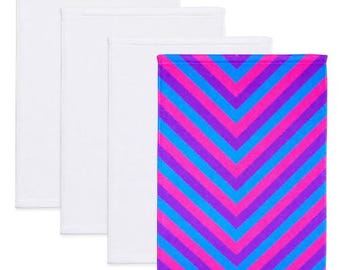 Johnson Plastics Plus White Microfiber Sublimation Towel Blanks. Blank Towels for Sports, Gyms, Golf, Schools, Kitchens 15"x 22" (4 Pack)