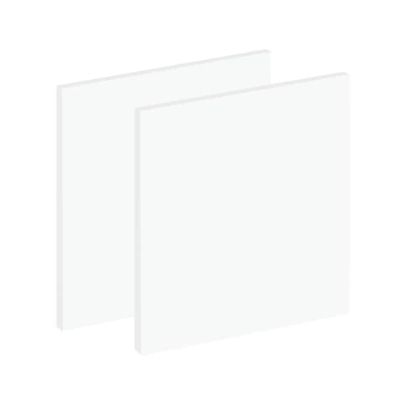 Unisub Sublimation Acrylic Sheet, 4.7mm Thick, Gloss White Coated Back