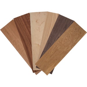 1/16&quot; Mixed Variety Wood Veneer 4-1/2&quot; x 24&quot;
