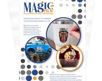 Magic Film UV-DTF Decal Transfer Film (13" x 17", 20 Sheets) – Epson V1070 Only
