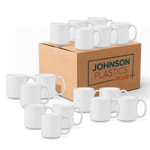 20oz White Ceramic Mug for Dye Sublimation- (Case of 24) JPPlus Sublimation Blank