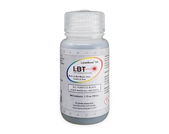 LaserBond 100 Black Laser Marking Material for Metal, Glass, Ceramic (50g)