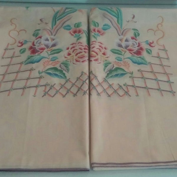 J.C. Penny Vintage Queen Pillowcases