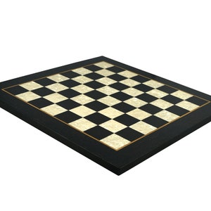 20 Large Olivewood & Wengue Inlaid Wooden Chess Board with 2 Squares