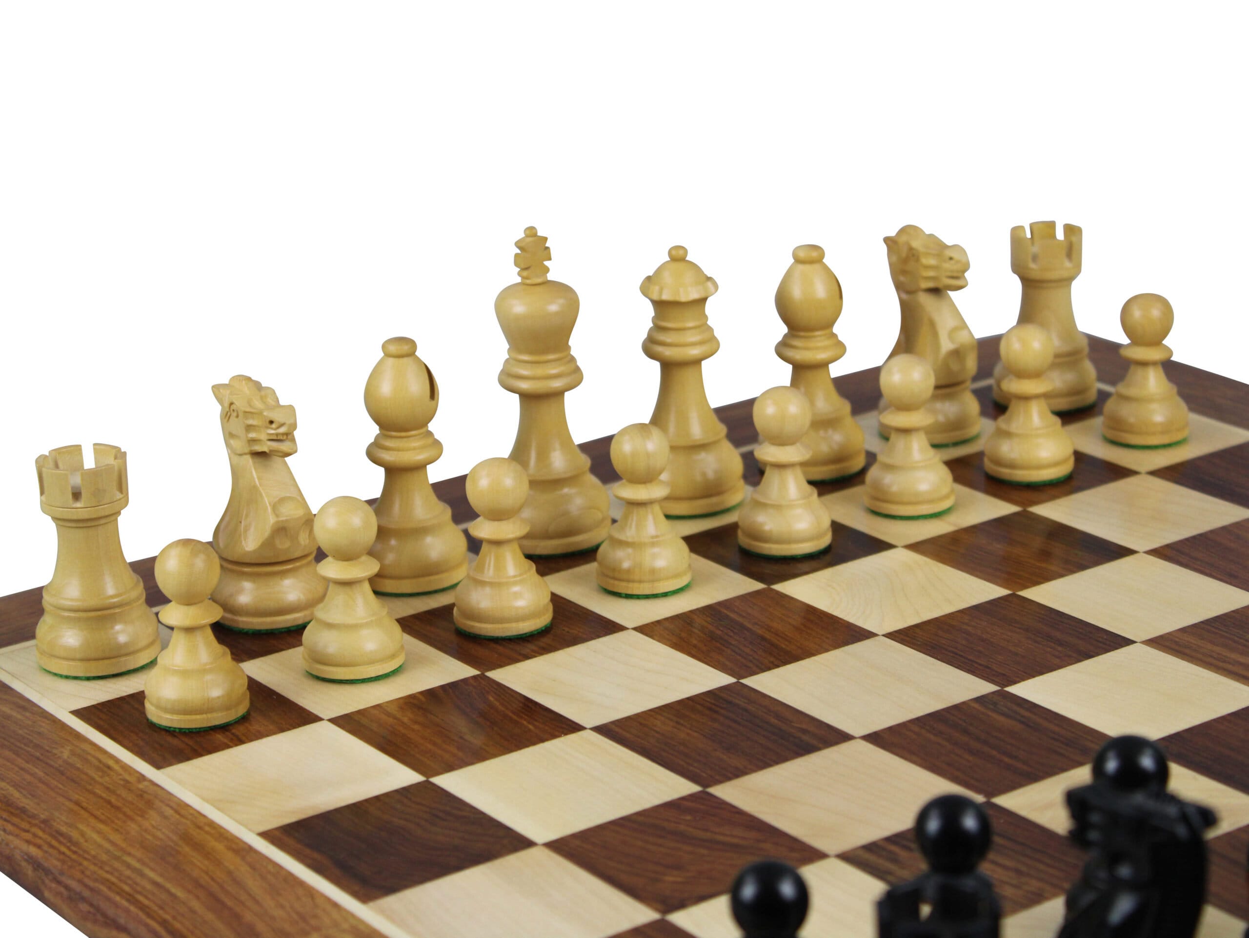 Staunton Helena Flat Board Chess Set Walnut 20 Weighted -  Norway