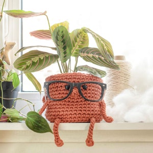 Amigurumi pattern PDF ESP y ENG La maceta intelectual the clever pot amigurumi xl crochet xl imagen 1