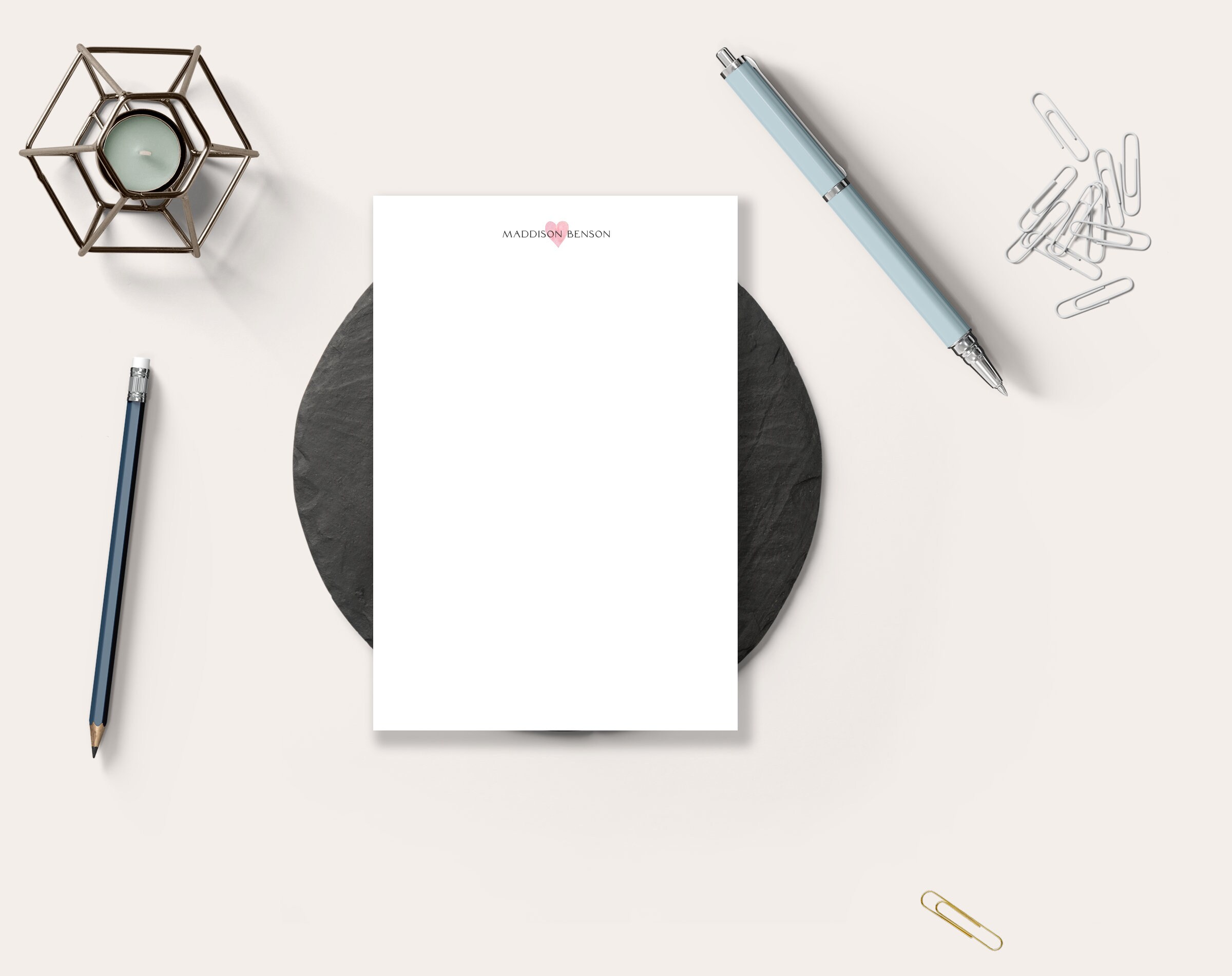 Paper Letter Writing Stationery Personalised Note Pad Customised ...