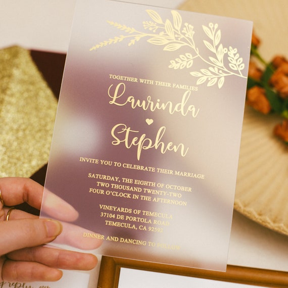 TOP 5 advantages of 1mm frosted acrylic wedding invitations