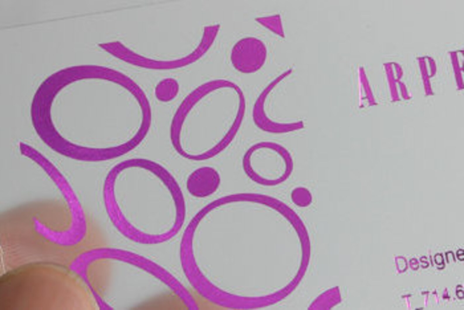 Foil Business Cards, Silver Foil Plastic Cards, Rose Gold Foil, Red