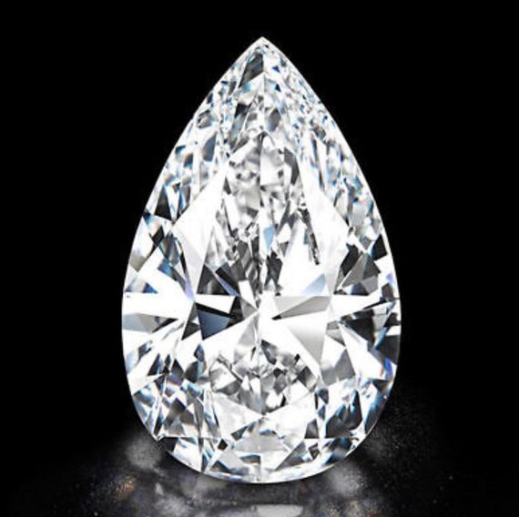 PEAR Cut Moissanite/ Loose Certified Moissanite/ Ct, Ct, Ct