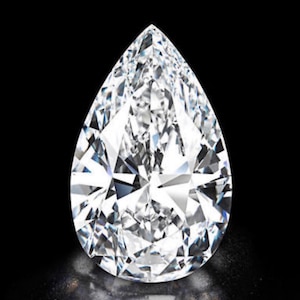 PEAR cut Moissanite/ Loose Certified Moissanite/ 2 ct, 3 ct, 4 ct Moissanite Loose Gemstones/ Engagement ring/ Colorless Pear/ DEF color