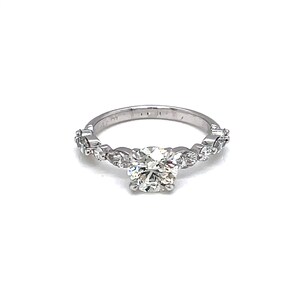 Moissanite Engagement Ring/ Rose Gold Ring/ Marquise Ring/ Promise Ring/ Dainty Ring/ Diamond Ring/ 1 ct Ring/ Wedding Ring/ Platinum Ring