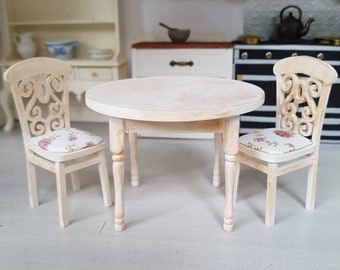shabby chic miniature dollhouse furniture