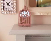 Dollhouse Miniature,Doll house Miniatures,Shabby Chic Mirror,Duck Egg Blue Frame,Dollhouse Decor,12 Scale Decor,French Shabby Chic