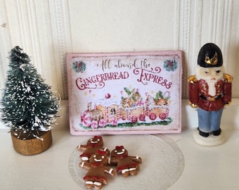 Dollhouse Sign, Miniature Signs, Farmhouse Sign, Dollhouse Accessories, Miniature Decor, Miniature Signs