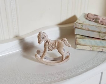 1:12 scale, Dollhouse Miniatures,Dollhouse Furniture,Dollhouse Accessories,Dollhouse Rocking Horse,Miniature Rocking Horse,