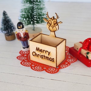 Dollhouse Christmas, Dollhouse Box, Miniature Christmas, Dollhouse Miniatures, Christmas Boxes