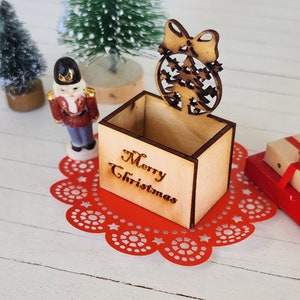 Dollhouse Christmas, Dollhouse Box, Miniature Christmas, Dollhouse Miniatures, Christmas Boxes