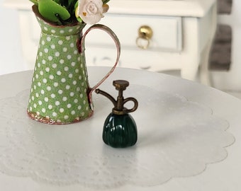 Lata de agua de casa de muñecas, botella de spray en miniatura, accesorios de casa de muñecas, jardín de casa de muñecas