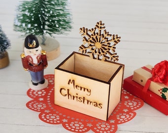 Dollhouse Christmas, Dollhouse Box, Miniature Christmas, Dollhouse Miniatures, Christmas Boxes