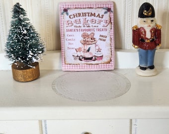 Dollhouse Sign, Miniature Signs, Farmhouse Sign, Dollhouse Accessories, Miniature Decor, Miniature Signs