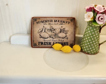 Dollhouse Sign, Miniature Signs, Farmhouse Sign, Dollhouse Accessories, Miniature Decor, Miniature Signs